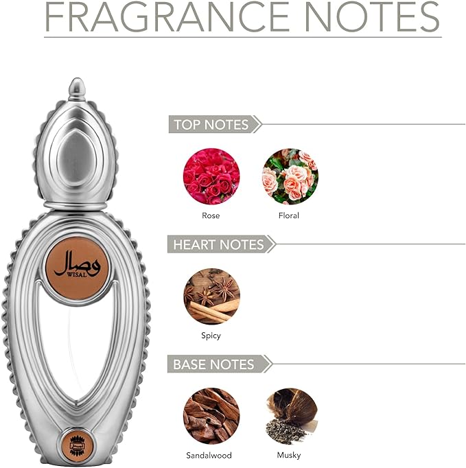 اجمل - عطر وصال للجنسين، سعة 50 ملم - الصورة 2