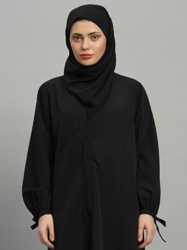 عباية سادة مع حجاب للنساء - الصورة 23